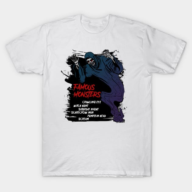 FAMOUS MONSTERS T-Shirt by theanomalius_merch